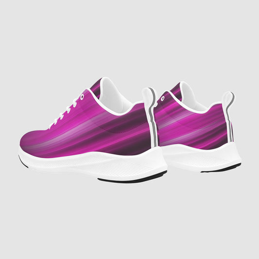 Women's Mauve Striped Lightweight Running Shoes