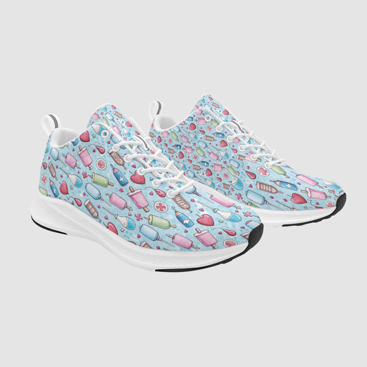Women's Nurse Life Whimsical Medical Print Lightweight Running Shoes