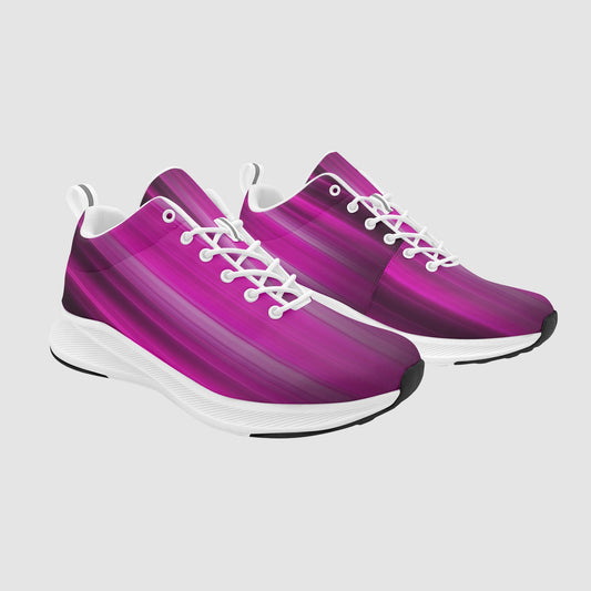 Women's Mauve Striped Lightweight Running Shoes